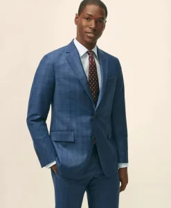 American-Made Classic Fit Multi-Checked 1818 Suit