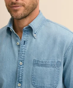 Archival Denim Shirt in Cotton Twill
