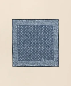 Batik Foulard Cotton-Linen Pocket Square