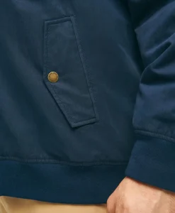 Big & Tall Bomber Jacket in Cotton Blend
