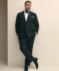 Big & Tall Brooks Brothers Explorer Collection Wool Tuxedo Pants