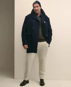 Big & Tall Classic Wool Pea Coat