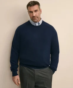 Big & Tall 3-Ply Cashmere Crewneck Sweater