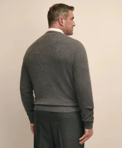 Big & Tall 3-Ply Cashmere V-Neck Sweater
