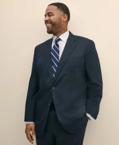 Big & Tall Stretch Wool Two-Button 1818 Suit