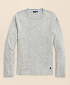 Big & Tall Supima® Cotton Long-Sleeve Logo T-Shirt