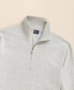 Big & Tall Supima® Cotton Quarter-Zip Sweater