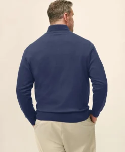 Big & Tall Supima® Cotton Quarter-Zip Sweater