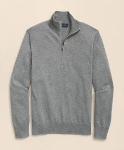 Big & Tall Supima® Cotton Quarter-Zip Sweater