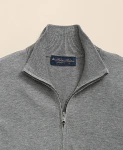 Big & Tall Supima® Cotton Quarter-Zip Sweater