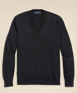 Big & Tall Supima® Cotton V-Neck Sweater