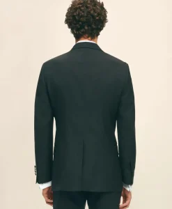 Black Fleece Peak Lapel Tuxedo in Wool-Silk