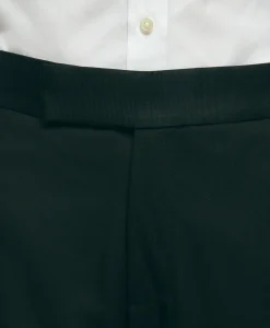 Black Fleece Tuxedo Pants in Wool