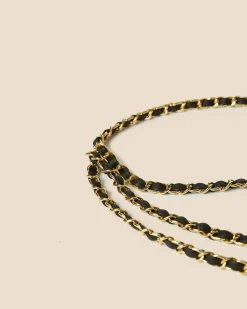 B-Low the Belt Mini-Chain Leather Belt