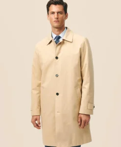 Bonded Cotton Top Coat with Removable Liner in Black Watch