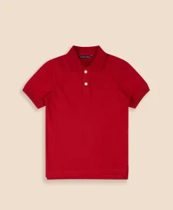 Boys Cotton-Blend Pique Polo Shirt