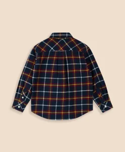 Boys Cotton Brushed Flannel Shirt