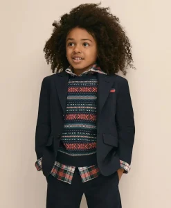 Boys Cotton Fair Isle Sweater