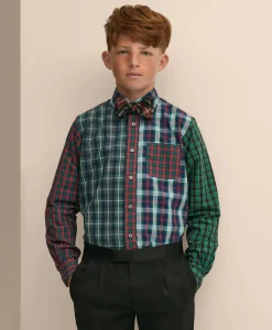 Boys Friday Shirt, Poplin Fun Check