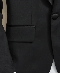 Boys Junior Stretch Wool Tuxedo Jacket