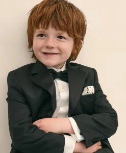 Boys Junior Stretch Wool Tuxedo Jacket