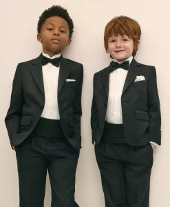 Boys Junior Stretch Wool Tuxedo Jacket
