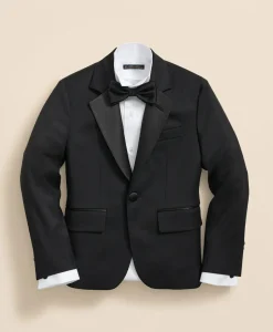 Boys Junior Stretch Wool Tuxedo Jacket
