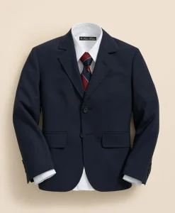 Boys Junior Two-Button Wool Suit Jacket