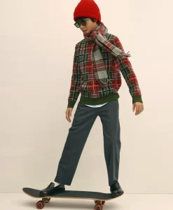 Boys Junior Wool-Blend Trousers