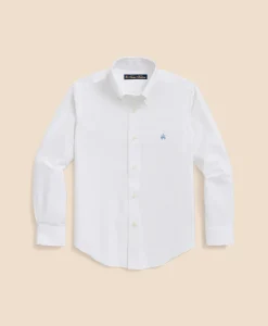 Boys Non-Iron Stretch Cotton Oxford Sport Shirt