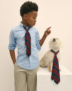 Boys Non-Iron Supima® Oxford Polo Button-Down Dress Shirt