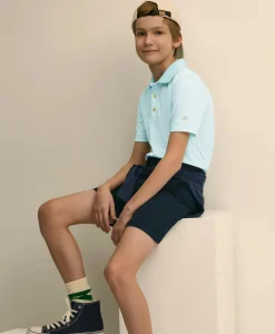 Boys Performance Series Micro-Stripe Polo