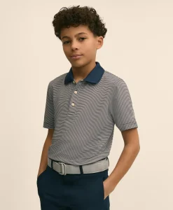 Boys Performance Series Micro-Stripe Polo