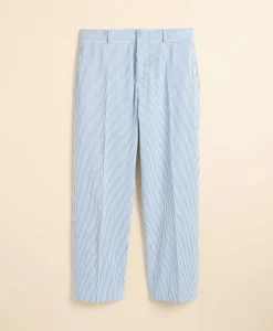 Boys Prep Stretch Cotton Seersucker Suit Pants