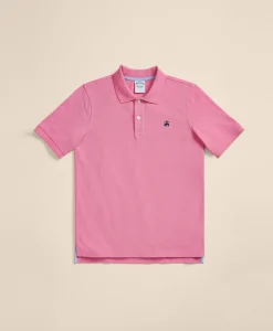 Boys Short-Sleeve Pique Polo