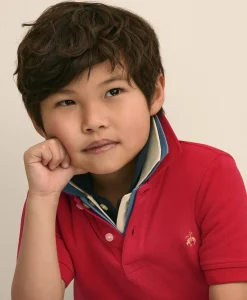Boys Short-Sleeve Pique Polo