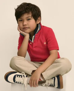 Boys Short-Sleeve Pique Polo