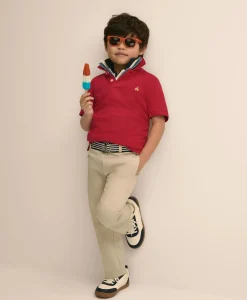Boys Short-Sleeve Pique Polo
