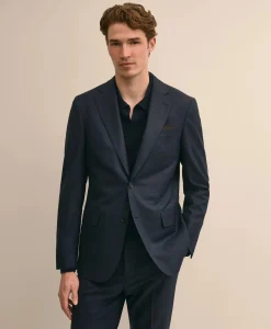 Brooks Brothers Explorer Collection Slim-Fit Overcheck Wool Suit Jacket