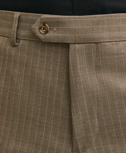 Brooks Brothers Explorer Collection Slim Fit Wool Stripe Suit Pants