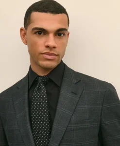 Brooks Brothers Explorer Collection Slim Fit Wool Windowpane Suit Jacket