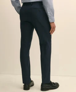 Brooks Brothers Explorer Collection Slim Fit Wool Overcheck Suit Pants