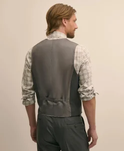Brooks Brothers Explorer Collection Classic Fit Pinstripe Wool Vest