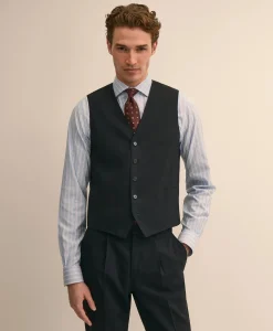 Brooks Brothers Explorer Collection Slim Fit Wool Single-Pleat Suit Pants
