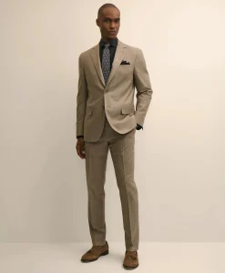 Brooks Brothers Explorer Collection Slim Fit Wool Stripe Suit Jacket