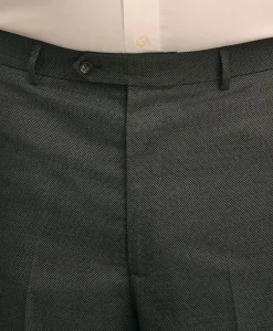 Brooks Brothers Explorer Collection Big & Tall Stretch Wool Blend Birdseye Suit Pants
