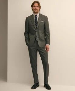 Brooks Brothers Explorer Collection Slim-Fit Pinstripe Wool Suit Jacket