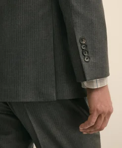 Brooks Brothers Explorer Collection Slim-Fit Pinstripe Wool Suit Jacket