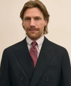 Brooks Brothers Explorer Collection Slim Fit Wool Double-Breasted Suit Jacket