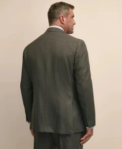 Brooks Brothers Explorer Collection Big & Tall Stretch Wool Blend Pinstripe Suit Jacket